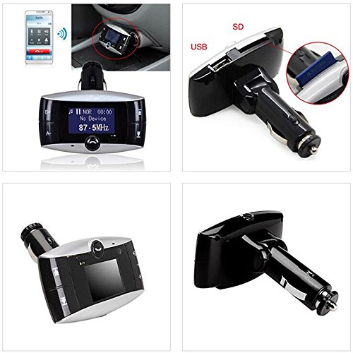 3,5-mm-Audio Car Kit Lenkrad-Steuerung + MP3 Player FM Transmitter Radio-modulatore MMC mit USB SD + Fernbedienung Unterst¨¹tzung Freisprecheinrichtung