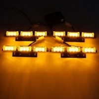 36 LED Flash Ambra EMERGENZA luce 4Bars Attenzione Strobe lampada auto
