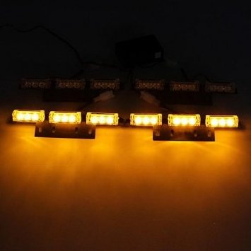 36 LED Flash Ambra EMERGENZA luce 4Bars Attenzione Strobe lampada auto