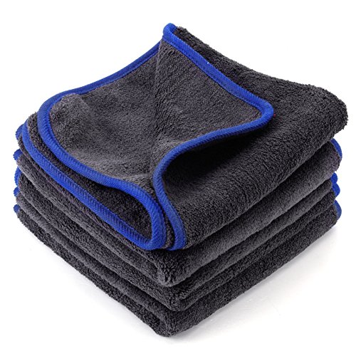 4 Pack & # xFF08; 40 cm x 40 cm & # XFF09; morbida microfibra essiccazione di panni per pulizia auto asciugamano asciugamani accessori auto pulizia lucidatura Detailing