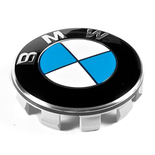 4 Tappi Coprimozzo compatibile per BMW 55mm Serie 1 2 3 4 5 6 7 M Z X Borchie cerchi Lega