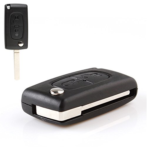 433 MHz 2 tasti telecomando chiave con ID46 chip per Peugeot 207 307 308