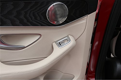 4Pcs Door Alzacristallo Button Cover Trim, Accessori Auto Styling Lhd