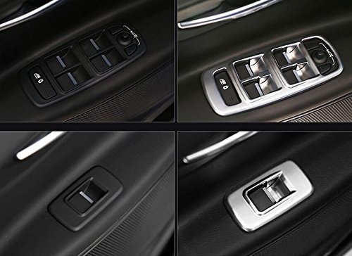 4pcs/set Chrome auto porta finestra abbottonatura cover Trim sticker interni di auto styling Parts