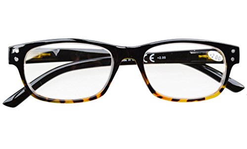 5-pack Cerniere a molla Vintage occhiali da lettura Include lettori di occhiali da sole +1.00