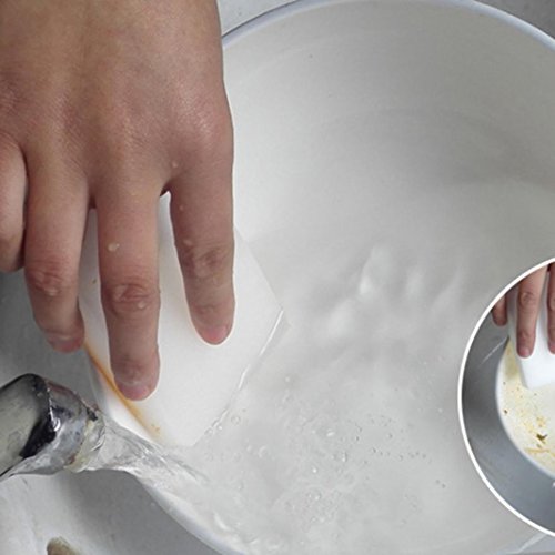 50PCS multifunzionale grande magia di pulizia Eraser Sponge Cleaner scrub spugna ideale per cucina, bagno, auto più