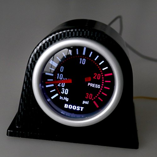 52 mm 5,1 cm fumé bar LED Turbo Boost auto calibro misuratore quadranti 30 psi Pob kit LED