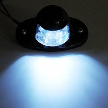 6 LEDs Number Plate Kennzeichenleuchte Trailer -LKW-Boot Lampenreflektor