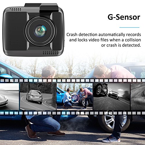 6,1 cm auto Dash Cam telecamera, 4 K, 150 gradi grandangolare auto fotocamera con GPS, Wifi, G-Sensor, registrazione in loop, comando controllo, rilevazione di movimento, ecc.