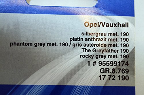 95599174: Genuine Vauxhall touch Up Paint kit – la Greyfather/Asteroid/Phantom grigio 190 – al Lsc