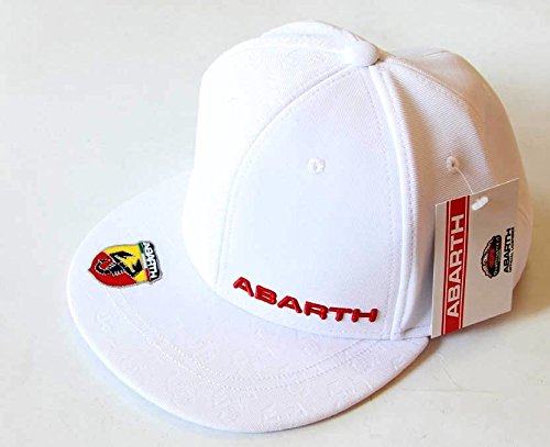 Abarth 21730 Cappellino Bianco Visiera Piatta