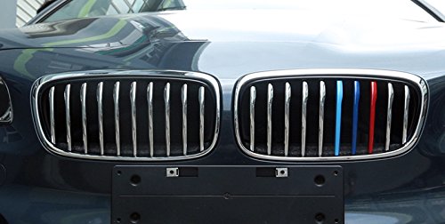 ABS 3 colore centro anteriore della griglia griglia di copertura Trim 1SET per auto di BMW2S