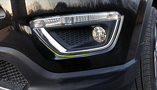 ABS Chrome Front Fog Light Lamp Stripe cover Trim pezzi per auto di Jpcp