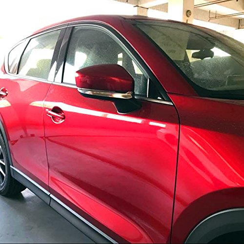 ABS Chrome retrovisori specchio decorativo Stripe cover Trim pezzi per Mazda CX-5 seconda generazione 2017 2018