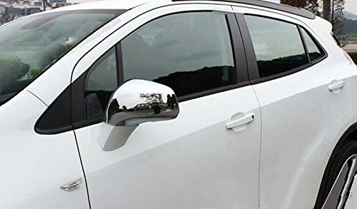 ABS cromato laterale porta specchietto retrovisore copertura Trim 2PCS