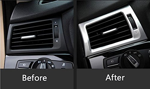 ABS cromato opaco lato aria condizionata Outlet cover Trim adesivi auto styling accessori per Lhd