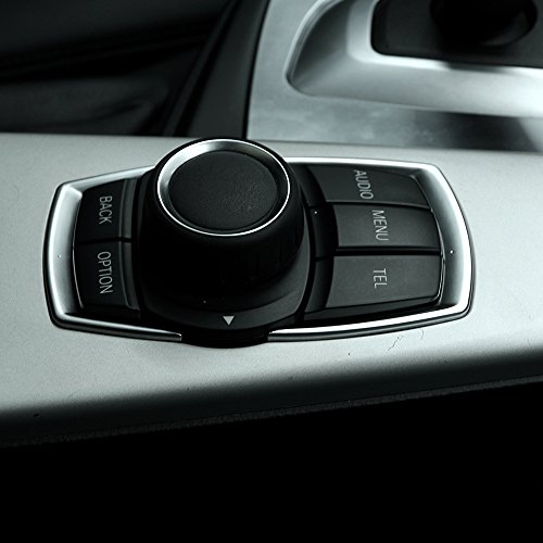 ABS cromato opaco multimediale interruttore di paillettes per 1 2 3 4 Series F20 F30 F32 F34 F35 GT 2016 2017 Car Accessories