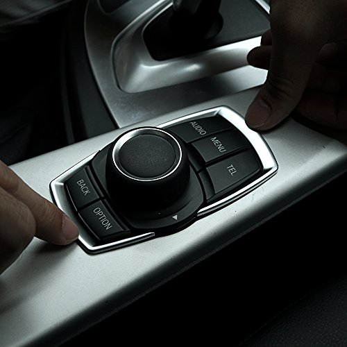ABS cromato opaco multimediale interruttore di paillettes per 1 2 3 4 Series F20 F30 F32 F34 F35 GT 2016 2017 Car Accessories