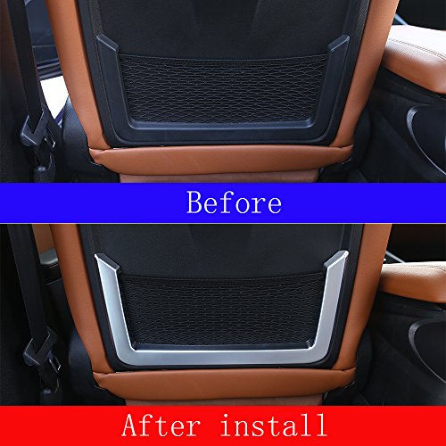 ABS cromato sedile posteriore Frame cover Trim auto parts Car Accessories 2PCS