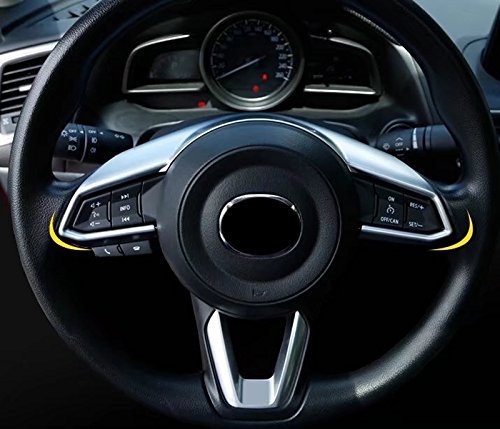 ABS interno opaco Steering Wheel cover Trim 1PCS decorativo per auto di MZX5