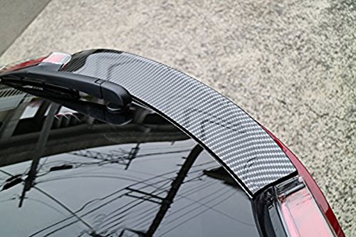 ABS nero Rear Trunk spoiler Wing Decotative Stripe cover Trim 1PCS per auto di TYCHR16
