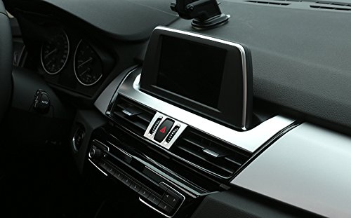 ABS opaca interni Center console navigazione Bottom Stripe cover Trim 1PCS per auto di BM2S