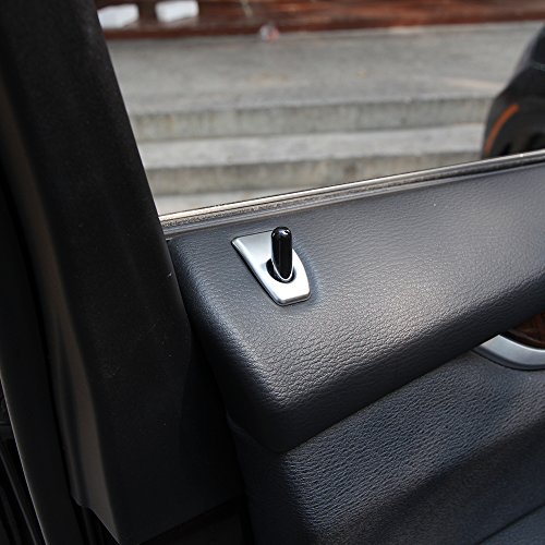 ABS opaco argento auto serratura cover Trim for X5 F15 2014 – 2017 per X6 F16 2015 auto styling accessori