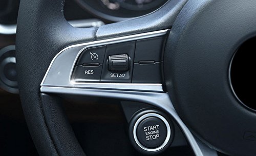 ABS opaco interior Steering Wheel copertura decorativa per Button Frame in pezzi per auto di AFGA17