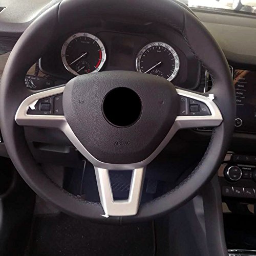 ABS opaco interior Steering Wheel cover Trim 1PCS decorativo per auto Accessorp Skkdc