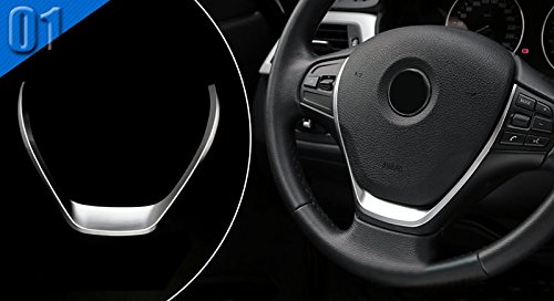 ABS opaco interior Steering Wheel decorativo Stripe cover Trim 1PCS per auto di