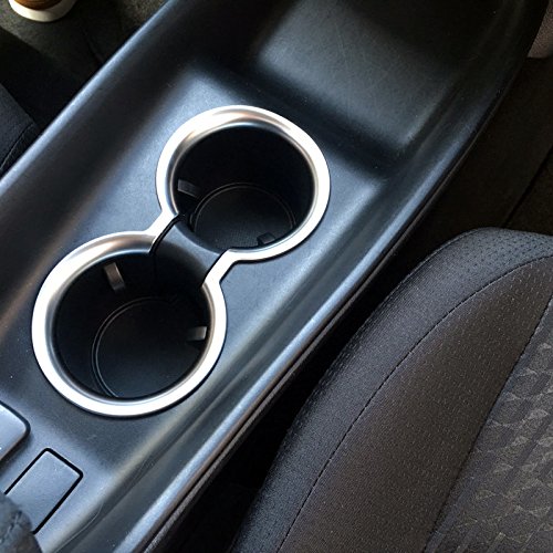 ABS opaco interior Water Cup Holder Frame cover Trim 1PCS per auto di