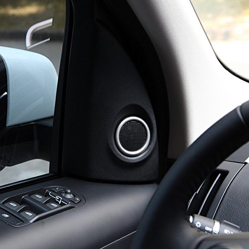 Accessori auto adesivo Chrome anello porta speaker cover Trim for Freelander 2 2008 ? 2015 styling decorazioni