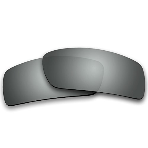 Acompatible di ricambio per Oakley Gascan Sunglasses (not Fit Gascan S), Titanium Mirror - Polarized