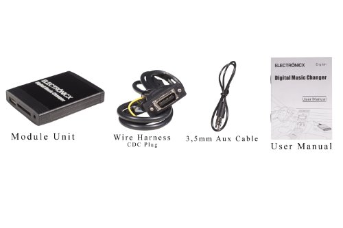 Adattatore MP3 USB SD AUX Stereo Radio per Nissan Almera, Primera, Micra, Navara, Qashqai, Note, Tiida, X-Trail