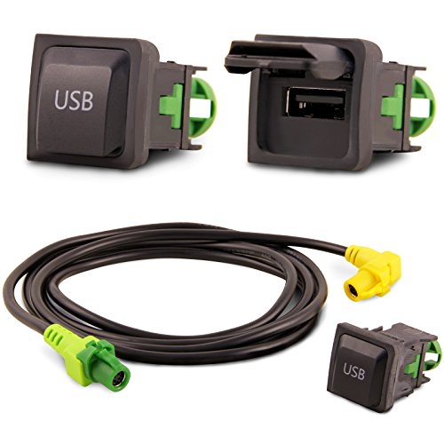 Adattatore Universe USB da incasso Block + Cavo adattatore per VW RCD510 RNS315 rcd030 NERO – Auto Radio