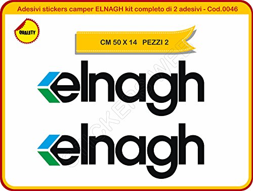 Adesivi stickers camper ELNAGH kit completo adesivi -(è possibile personalizzare i colori)- Cod.0046