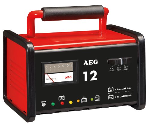 AEG 97009 Caricabatteria da Officina WM 12 Ampere per Batterie da 6 a 12 V, CE, IP 20