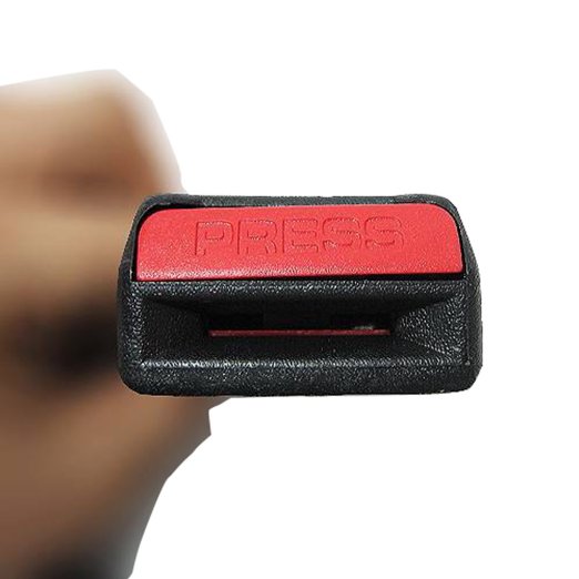 AikeSweet 2 pc / pacchetto Auto Seduta Clip Belt Buckle Extender Sicurezza Supporto Stopper Allarme (Beige)
