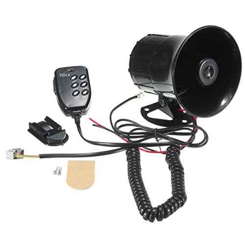 Alamor 115Db Car Moto Megafono Altoparlante Audio 6 Corna Sirena Suono Con Microfono