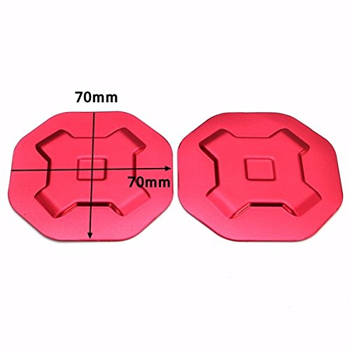 Alamor 2Pcs Rosso Alluminio Trimmer Per Tappeti Per Tazza Di Acqua Dell