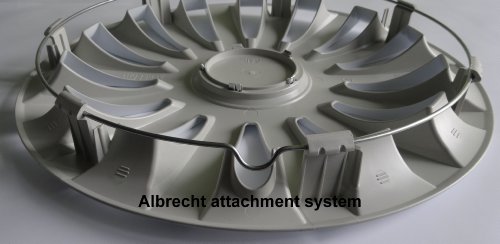 Albrecht automotive 39116 Copricerchi Opal Nylon Lux 16" pollici, 1 Set da 4 Pezzi