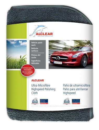 Alclear 822203H ultra-microfibre Highspeed panno 40 x 40 cm, perfetto per auto/Moto/barche