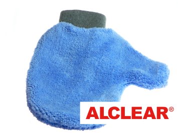 Alclear 950013IF Guanto Pulente in Microfibra per Cerchioni Migliore dei Detergenti Chimici, 26 x 12 cm, Blu