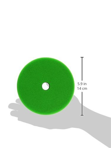 ALCLEAR Set di 2 dischetti per lucidatura di media durezza per macchine RUPES per un sistema disco Ø 145/128 x 25 mm, verde