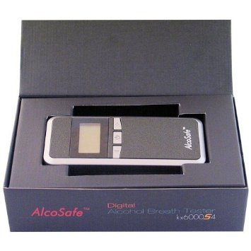 AlcoSafe S4 (KX6000S4) Etilometro Digitale Alco Test Breathalyser con Custodia e LCD