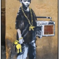 Ali Air Freshener - Deodorante per auto con ragazzino beatbox di Banksy