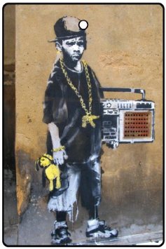 Ali Air Freshener - Deodorante per auto con ragazzino beatbox di Banksy