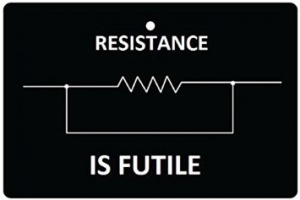 Ali Air Freshener - Deodorante per auto con scritta "Resistance is futile"