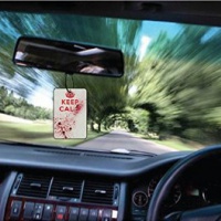 Ali Air Freshener - Deodorante per auto Keep Calm splatter con schizzi di sangue