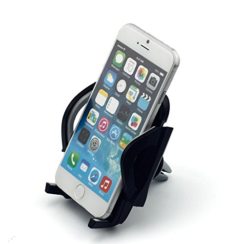 Alohha universale Air Vent auto supporto con 360 rotazione e pulsante di rilascio per cellulare smartphone iPhone Android GPS fino a 15,2 cm dispositivo-nero